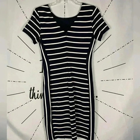 Banana Republic Navy Blue & White Striped Nautical Dress - Picture 6 of 7